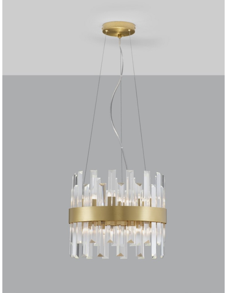 Pendant lamps - Luces Exclusivas CHOLULA Pendant Modern gold and gold shades 5xG9 max 25W LE42907 - product kolory-swiatla.pl 2