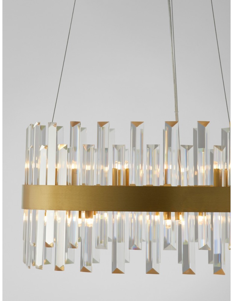 Pendant lamps - Luces Exclusivas CHOLULA Pendant Modern gold and gold shades 6xG9 max 35W LE42908 - product kolory-swiatla.pl 3