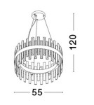 Pendant lamps - Luces Exclusivas CHOLULA Pendant Modern gold and gold shades 6xG9 max 35W LE42908 - product 4