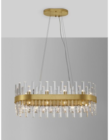 Luces Exclusivas CHOLULA Wisząca Nowoczesna złoty i odcienie złota 10xG9 max 50W LE42909 - produkt 2