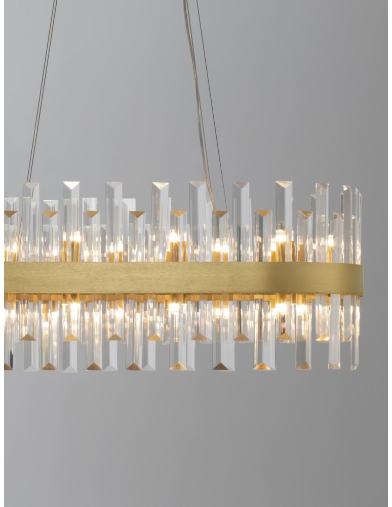 Pendant lamps - Luces Exclusivas CHOLULA Pendant Modern gold and gold shades 10xG9 max 50W LE42909 - product kolory-swiatla.pl 4