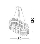 Pendant lamps - Luces Exclusivas CHOLULA Pendant Modern gold and gold shades 10xG9 max 50W LE42909 - product 5