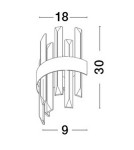 Wall lamps - Luces Exclusivas CHOLULA Wall-mounted Modern gold and gold shades 1xG9 max 5W LE42910 - product 3