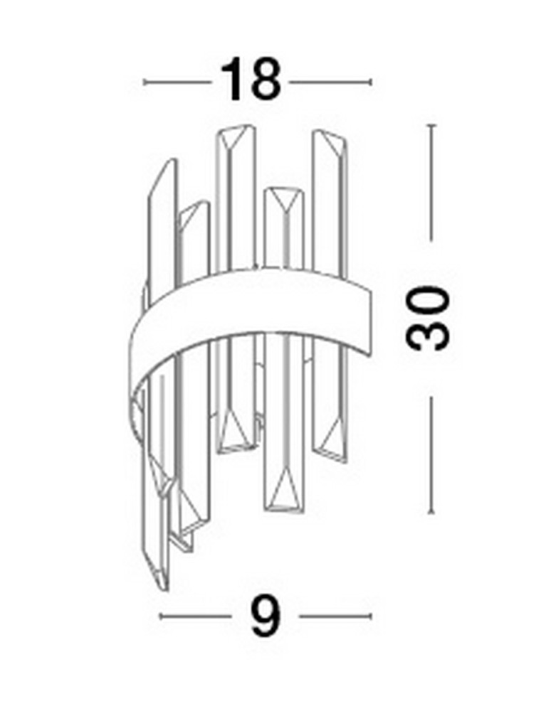 Kinkiety - Luces Exclusivas CHOLULA Ścienna Nowoczesna złoty i odcienie złota 1xG9 max 5W LE42910 - produkt kolory-swiatla.pl 3