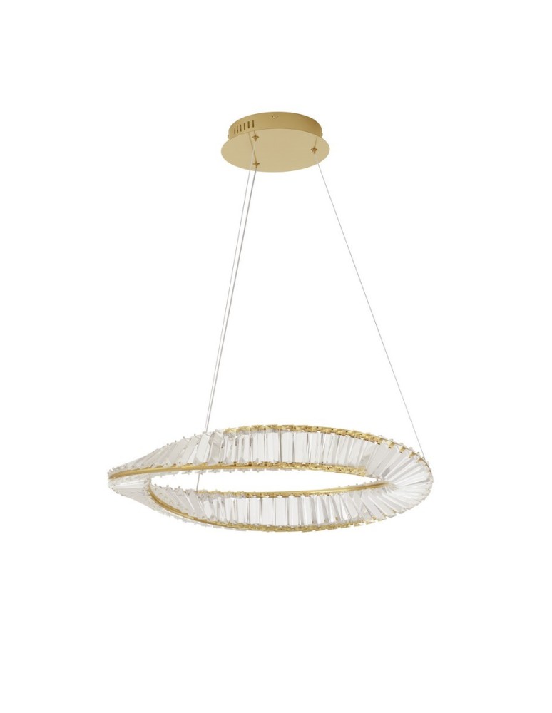 Pendant lamps - Luces Exclusivas BAUTA Pendant Modern gold and gold shades 1xLED max 36W 3500K LE42912 - product kolory-swiatla.pl 1
