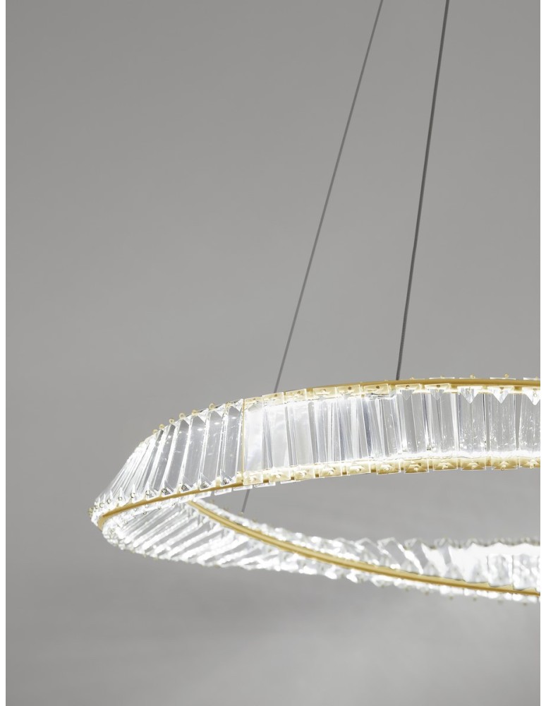 Pendant lamps - Luces Exclusivas BAUTA Pendant Modern gold and gold shades 1xLED max 45W 3500K LE42913 - product kolory-swiatla.pl 2