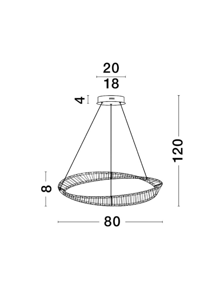 Lampy wiszące - Luces Exclusivas BAUTA Wisząca Nowoczesna złoty i odcienie złota 1xLED max 45W 3500K LE42913 - produkt kolory-swiatla.pl 3