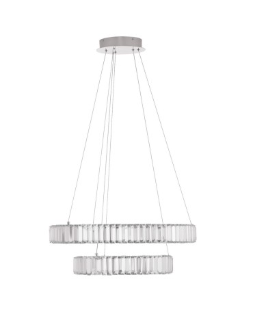 Luces Exclusivas BAUTA Pendant Modern silver and silver tones 1xLED max 46W 3500K LE42917
