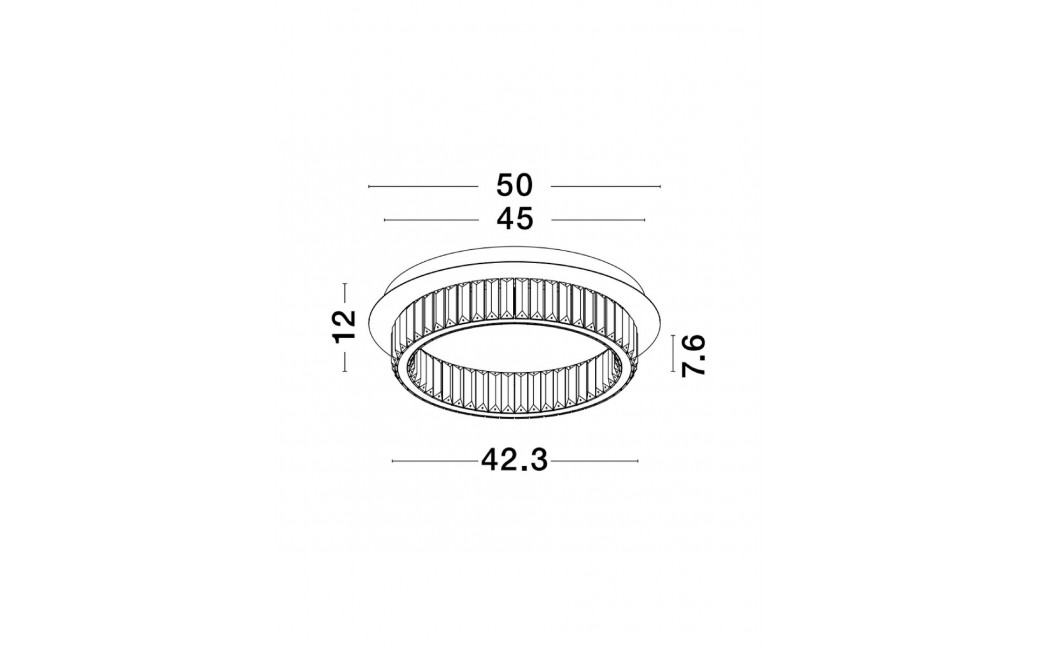 Luces Exclusivas BAUTA Sufitowa Nowoczesna srebrny i odcienie srebra 1xLED max 29W 3500K LE42918