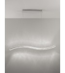 Pendant lamps - Luces Exclusivas BAUTA Pendant Modern silver and silver tones 1xLED max 40W 3500K LE42921 - product 2