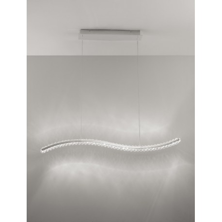 Luces Exclusivas BAUTA Wisząca Nowoczesna srebrny i odcienie srebra 1xLED max 40W 3500K LE42921