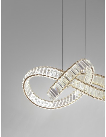 Luces Exclusivas SINALOA Wisząca Nowoczesna złoty i odcienie złota 1xLED max 50W 3500K LE42922 - produkt 2