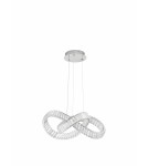 Pendant lamps - Luces Exclusivas SINALOA Pendant Modern silver and silver shades 1xLED max 50W 3500K LE42923 - product 1