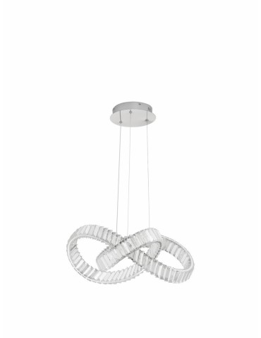 Luces Exclusivas SINALOA Pendant Modern silver and silver shades 1xLED max 50W 3500K LE42923