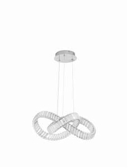 Luces Exclusivas SINALOA Wisząca Nowoczesna srebrny i odcienie srebra 1xLED max 50W 3500K LE42923