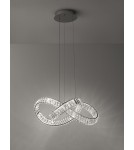 Lampy wiszące - Luces Exclusivas SINALOA Wisząca Nowoczesna srebrny i odcienie srebra 1xLED max 50W 3500K LE42923 - produkt 2