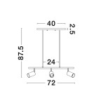 Pendant lamps - Luces Exclusivas CAYES Pendant Modern Black 3xGU10 max 10W LE42926 - product 2