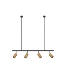 Pendant lamps - Luces Exclusivas CAYES Pendant Modern black 4xGU10 max 10W LE42927 - product 1