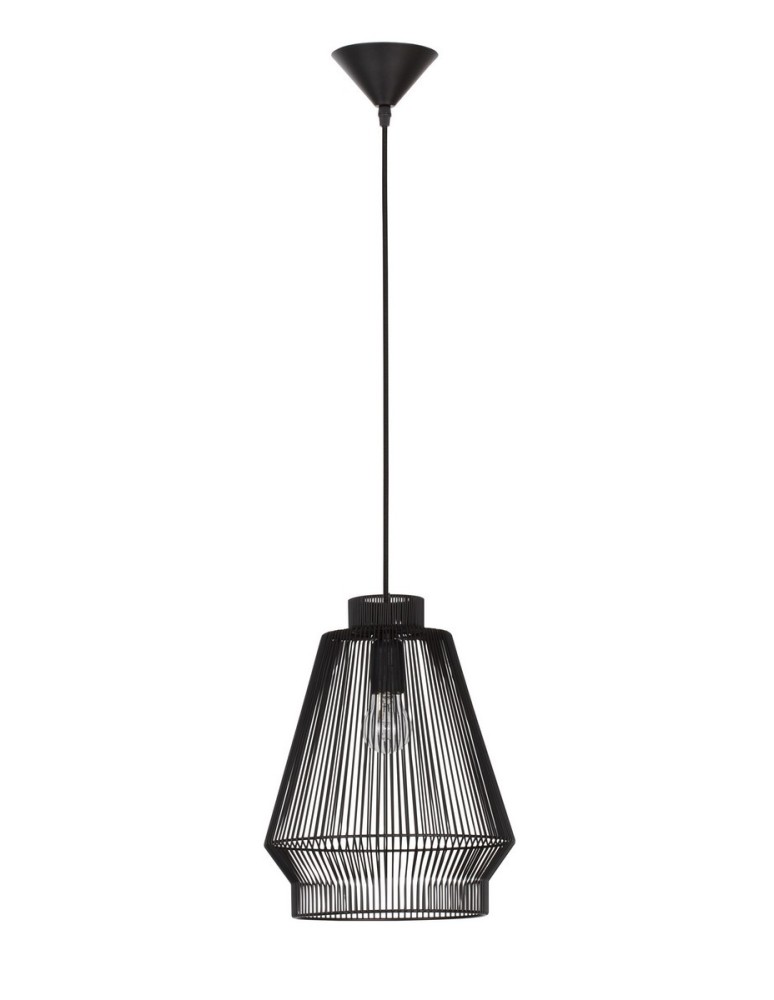 Single pendant lamps - Luces Exclusivas GUAYMAS Pendant Modern Black 1xE27 max 12W LE42928 - product kolory-swiatla.pl 1
