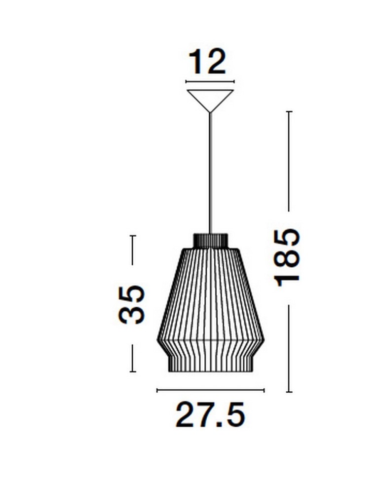 Single pendant lamps - Luces Exclusivas GUAYMAS Pendant Modern Black 1xE27 max 12W LE42928 - product kolory-swiatla.pl 3