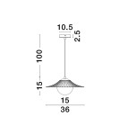 Single pendant lamps - Luces Exclusivas NAVOJOA Pendant Modern Black 1xE27 max 12W LE42931 - product 2