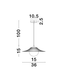 Luces Exclusivas NAVOJOA Pendant Modern Black 1xE27 max 12W LE42931 - product 2