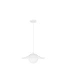 Single pendant lamps - Luces Exclusivas NAVOJOA Pendant Modern White 1xE27 max 12W LE42932 - product 1