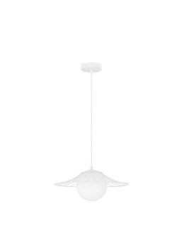 Luces Exclusivas NAVOJOA Wisząca Nowoczesna biały 1xE27 max 12W LE42932