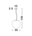 Single pendant lamps - Luces Exclusivas LLORET Pendant Modern White 1xE27 max 12W LE42933 - product 2