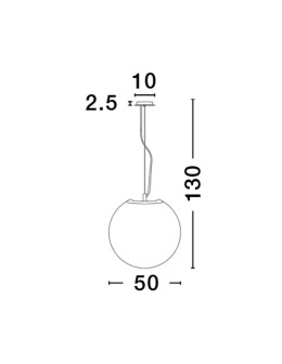 Luces Exclusivas LLORET Pendant Modern White 1xE27 max 12W LE42935 - product 2