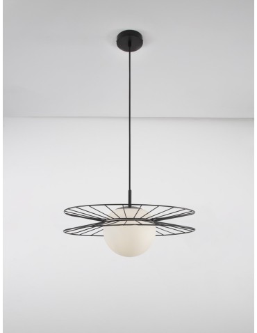 Luces Exclusivas MORELOS Wisząca Nowoczesna czarny 1xE27 max 12W LE42939 - produkt 2