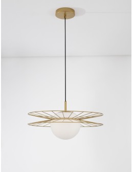 Luces Exclusivas MORELOS Wisząca Nowoczesna złoty i odcienie złota 1xE27 max 12W LE42940 - produkt 2