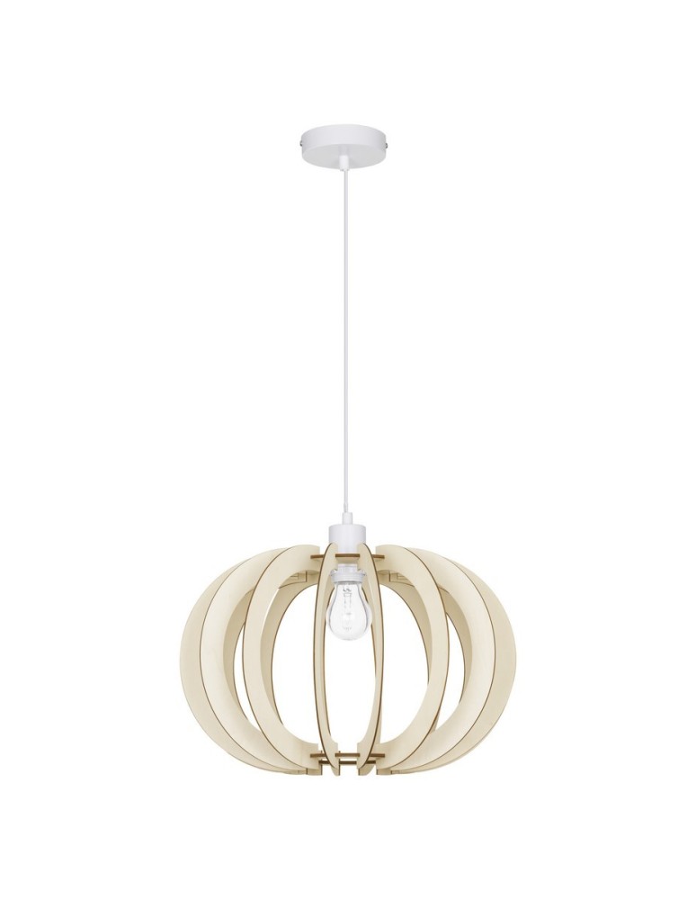 Single pendant lamps - Luces Exclusivas NOGALES Pendant Modern White 1xE27 max 12W LE42941 - product kolory-swiatla.pl 1