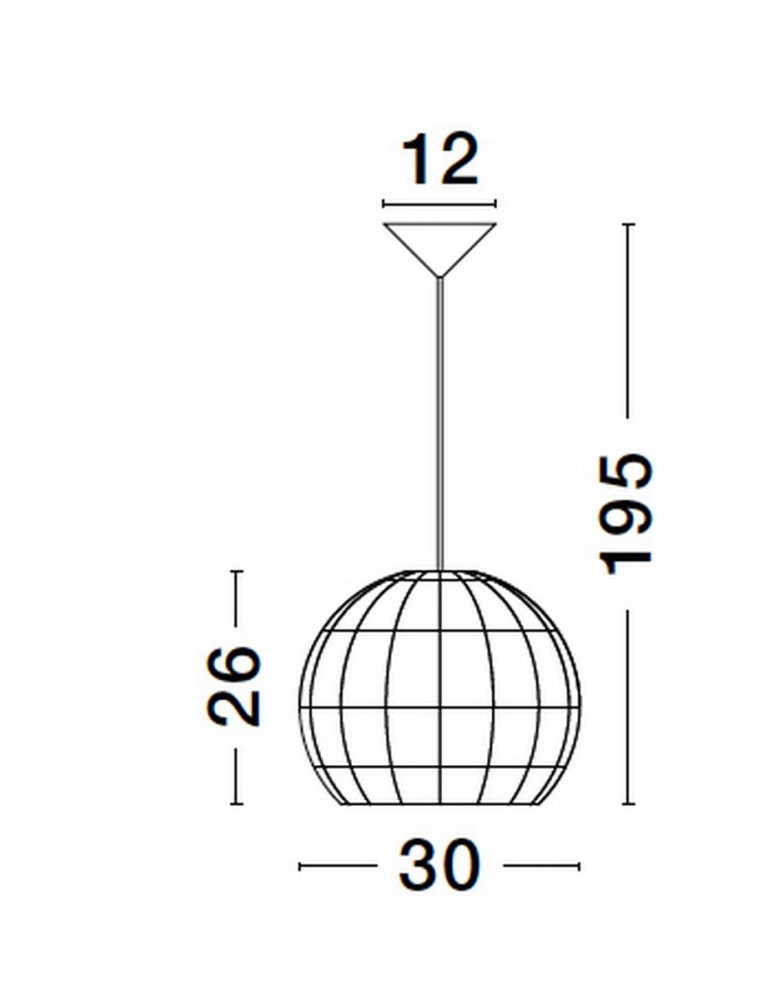 Single pendant lamps - Luces Exclusivas REYNOSA Pendant Modern other 1xE27 max 12W LE42945 - product kolory-swiatla.pl 4