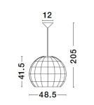 Single pendant lamps - Luces Exclusivas REYNOSA Pendant Modern other 1xE27 max 12W LE42946 - product 3