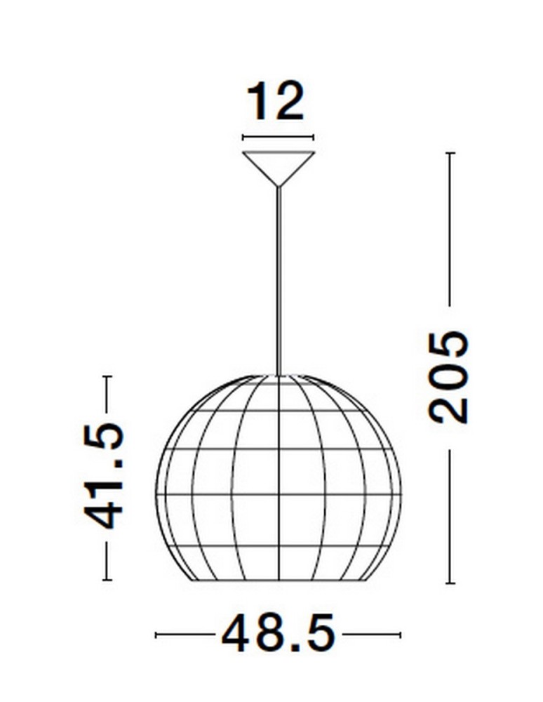 Single pendant lamps - Luces Exclusivas REYNOSA Pendant Modern other 1xE27 max 12W LE42946 - product kolory-swiatla.pl 3