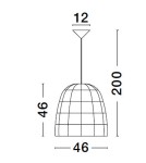 Single pendant lamps - Luces Exclusivas REYNOSA Pendant Modern other 1xE27 max 12W LE42947 - product 3