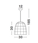 Boho pendant lamps - Luces Exclusivas REYNOSA Pendant Modern other 1xE27 max 12W LE42948 - product 3