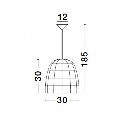 Luces Exclusivas REYNOSA Wisząca Nowoczesna inny 1xE27 max 12W LE42948