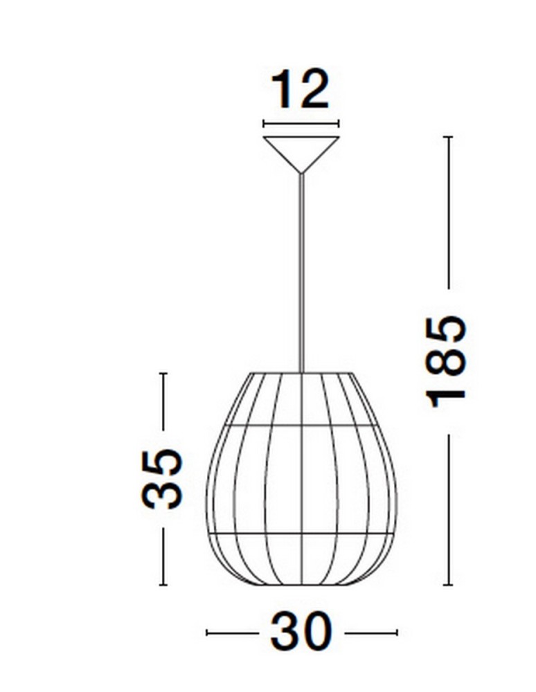 Single pendant lamps - Luces Exclusivas REYNOSA Pendant Modern other 1xE27 max 12W LE42949. - product kolory-swiatla.pl 4