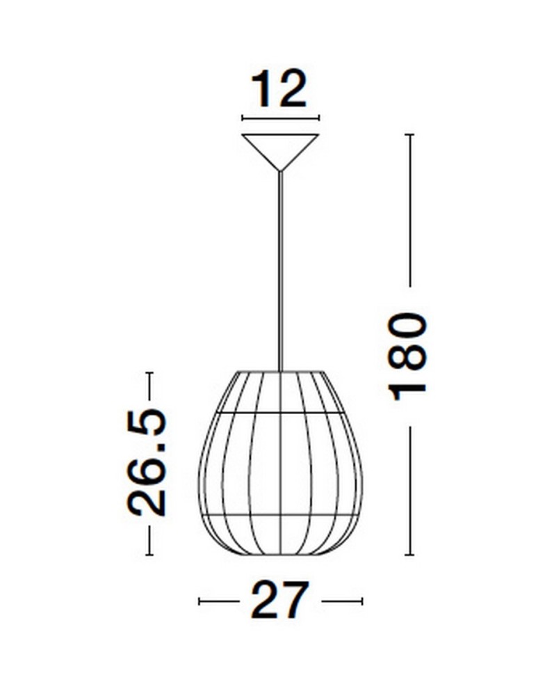 Single pendant lamps - Luces Exclusivas REYNOSA Pendant Modern other 1xE27 max 12W LE42950 - product kolory-swiatla.pl 3