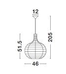 Single pendant lamps - Luces Exclusivas PARANA Pendant Modern other 1xE27 max 12W LE42951 - product 4