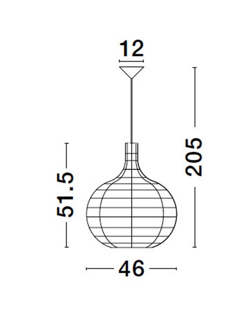Single pendant lamps - Luces Exclusivas PARANA Pendant Modern other 1xE27 max 12W LE42951 - product kolory-swiatla.pl 4