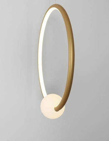 Luces Exclusivas FRIA Wisząca Nowoczesna złoty i odcienie złota 1xLED max 25.6W 3000K LE42965 - produkt 2