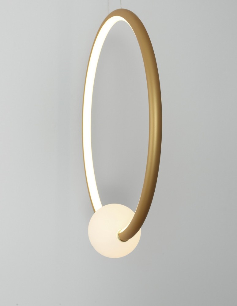 Pendant lamps - Luces Exclusivas FRIA Pendant Modern Gold and Gold Shades 1xLED max 25.6W 3000K LE42965 - product kolory-swiatla.pl 2