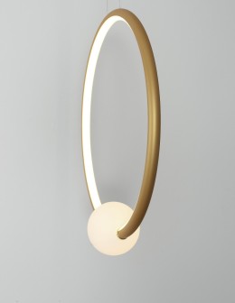 Luces Exclusivas FRIA Wisząca Nowoczesna złoty i odcienie złota 1xLED max 25.6W 3000K LE42965 - produkt 2