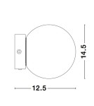 Wall lamps - Luces Exclusivas UBEDA Wall-mounted Modern Black 1xLED max 6W 3200K LE42966 - product 3