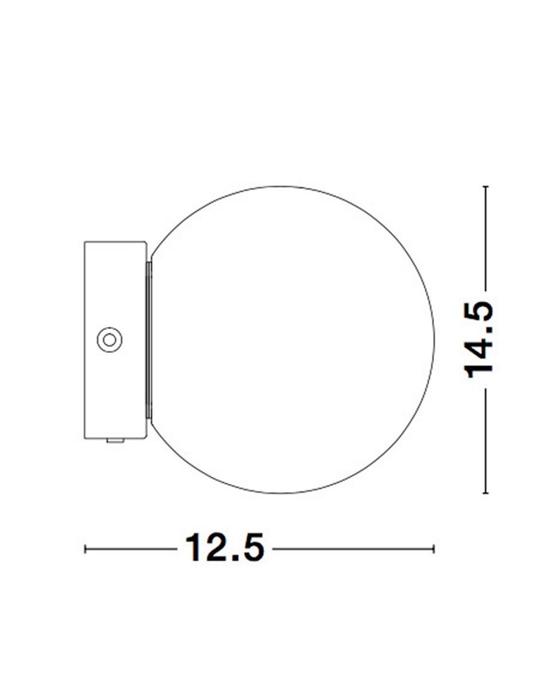 Wall lamps - Luces Exclusivas UBEDA Wall-mounted Modern Black 1xLED max 6W 3200K LE42966 - product kolory-swiatla.pl 3