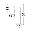 Desk lamps - Luces Exclusivas FRESNILLO Table Gold and Shades of Gold 1xE27 max 12W LE42971 - product 4