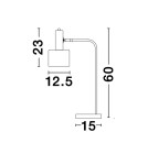 Desk lamps - Luces Exclusivas FRESNILLO Table Gold and Shades of Gold 1xE27 max 12W LE42972 - product 4